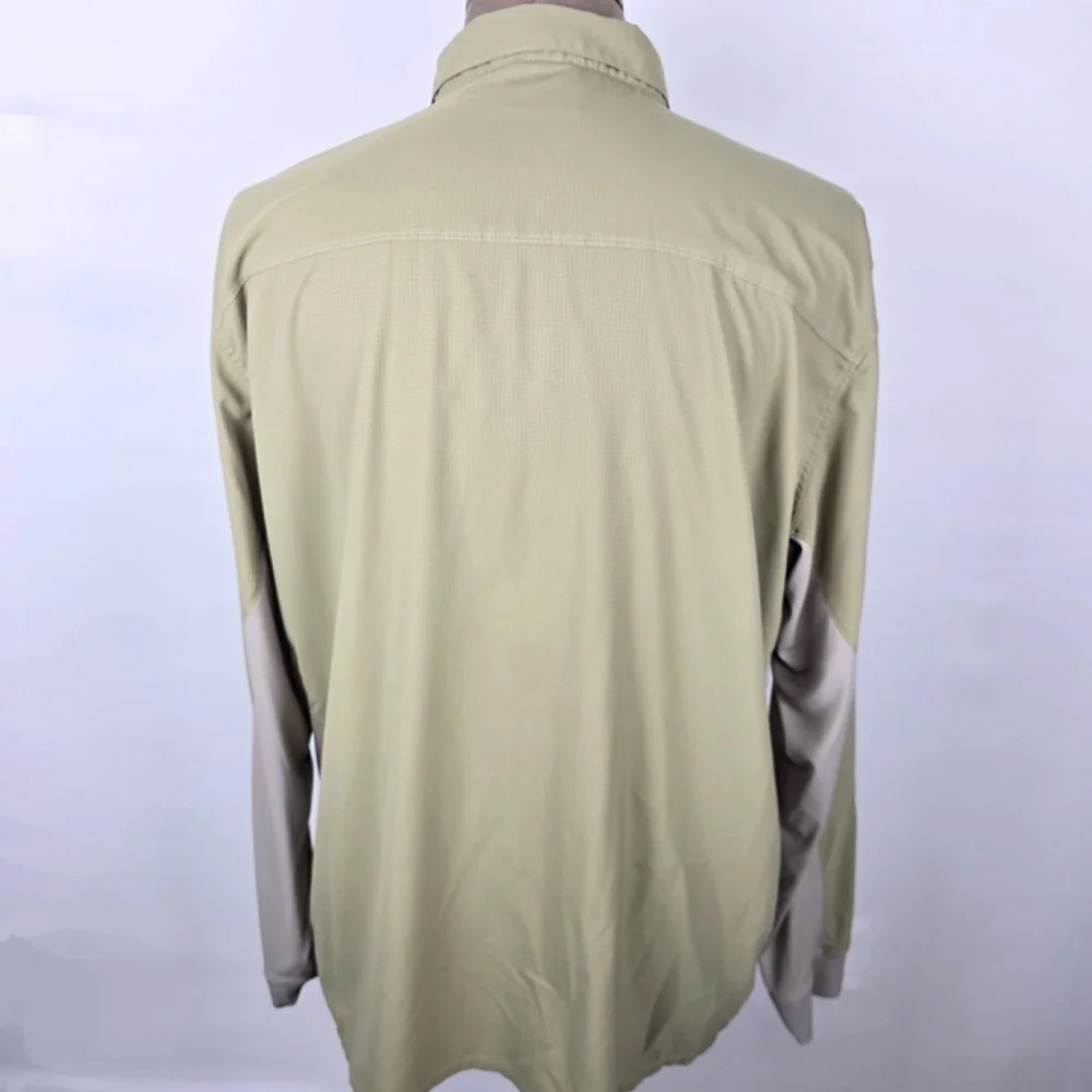 Simms Intruder BiComp Featherlight Fishing Long-Sleeve Shirt Mens XXL -Tan